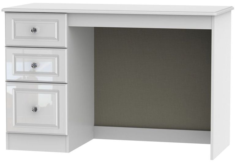 Balmoral White Gloss 3 Drawer Desk