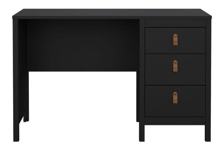 Barcelona Black 3 Drawer Desk