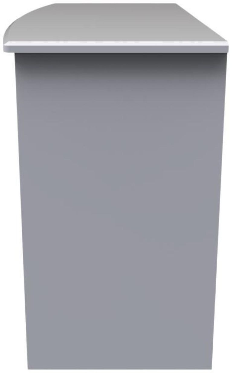 Bella Grey 3 Drawer Desk