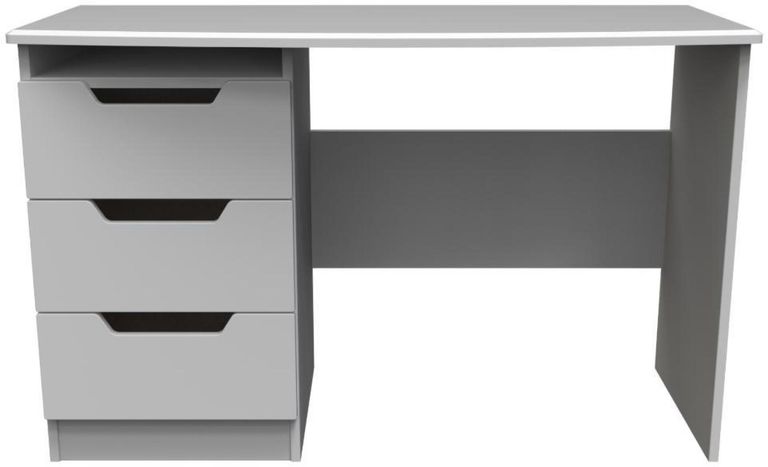 Bella Grey 3 Drawer Desk