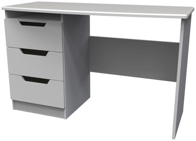 Bella Grey Ash 3 Drawer Desk