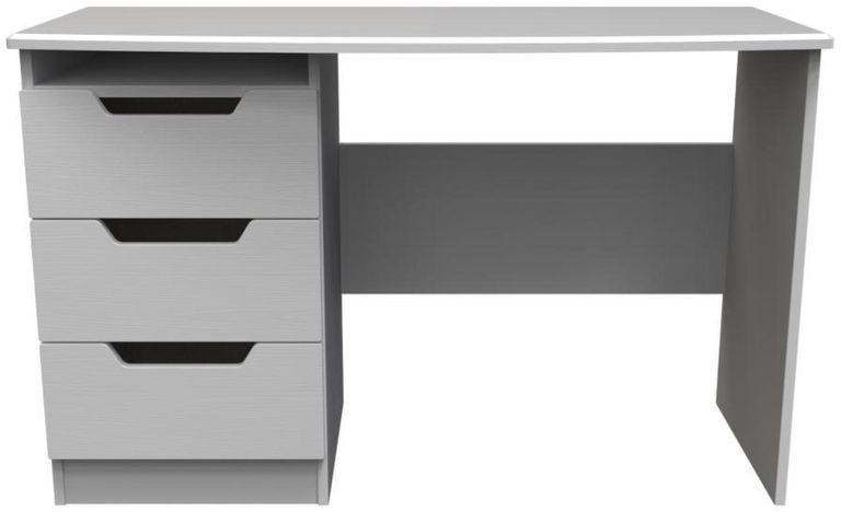 Bella Grey Ash 3 Drawer Desk
