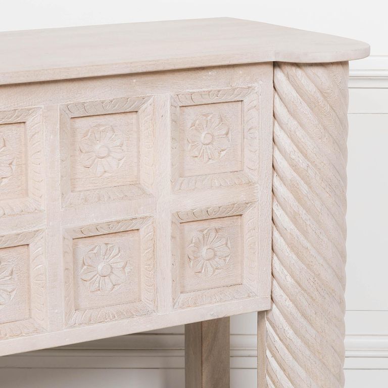 Blanchie Mango Wood Reception Desk