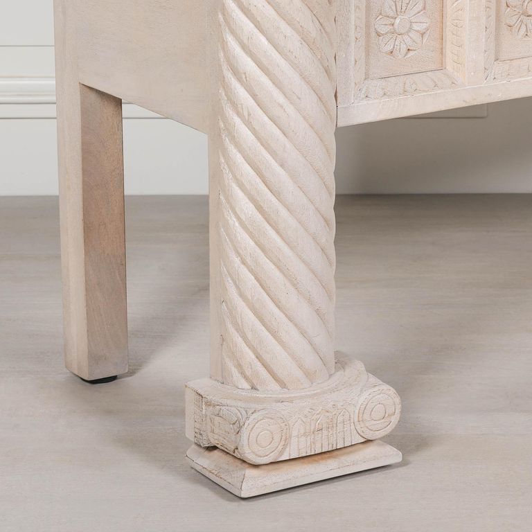 Blanchie Mango Wood Reception Desk