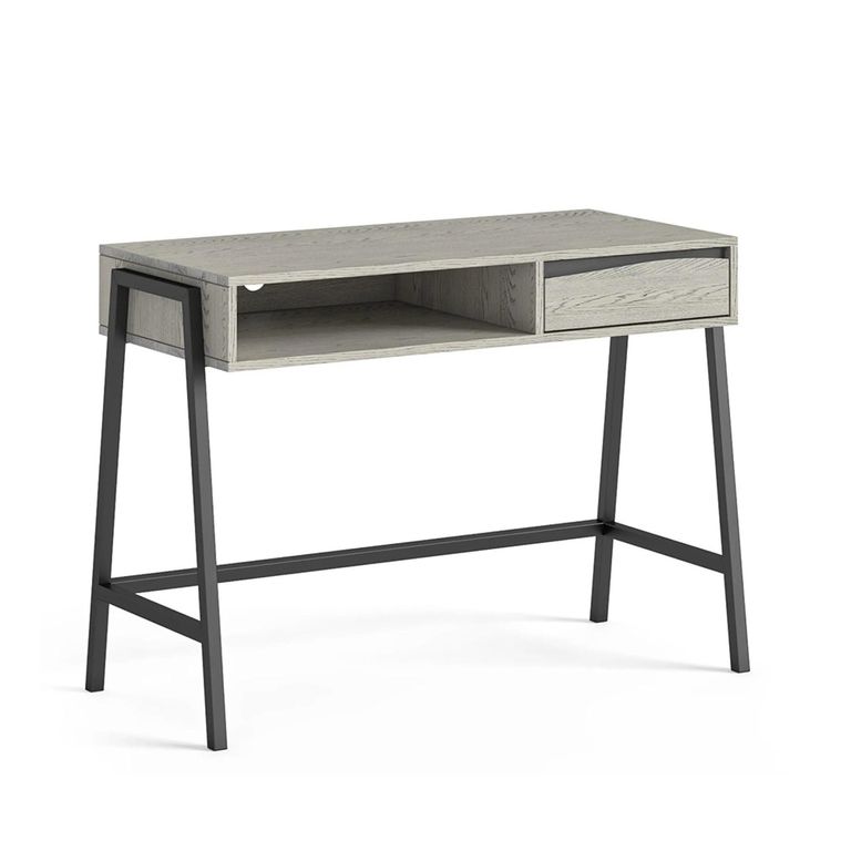 Brooklyn Writing Desk - 1 Drawer - Grey Oak