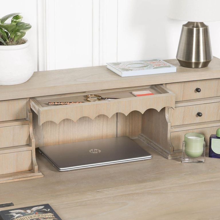 Rustic Wood Bureau Desk