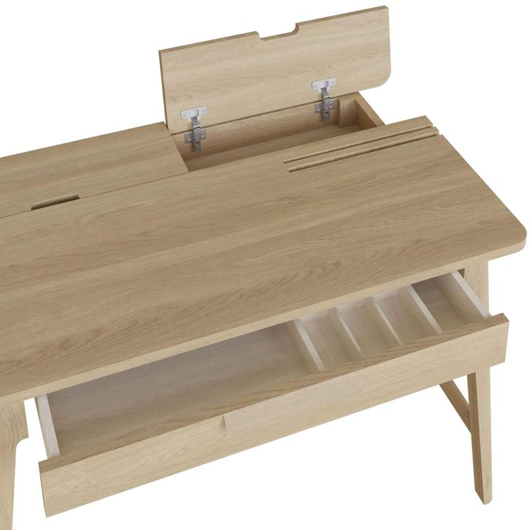 Clearance - Carlton Andersson Oak Desk Table with 1 Drawer - FSS15464