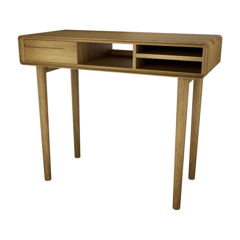 Scandic Computer Desk - 1 Drawer - Oak