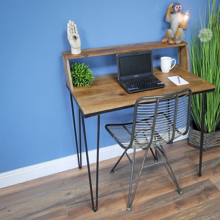 Desk - Mango Wood and Metal