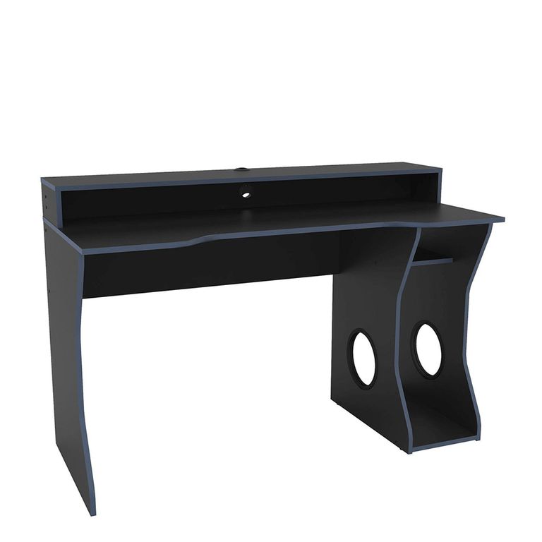 Enzo Gaming Desk - Black and Blue