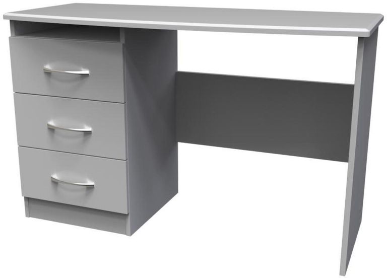 Eve Grey 3 Drawer Desk