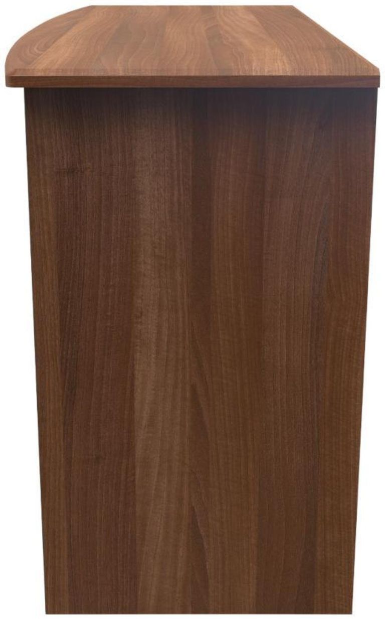 Eve Walnut Effect 3 Drawer Desk
