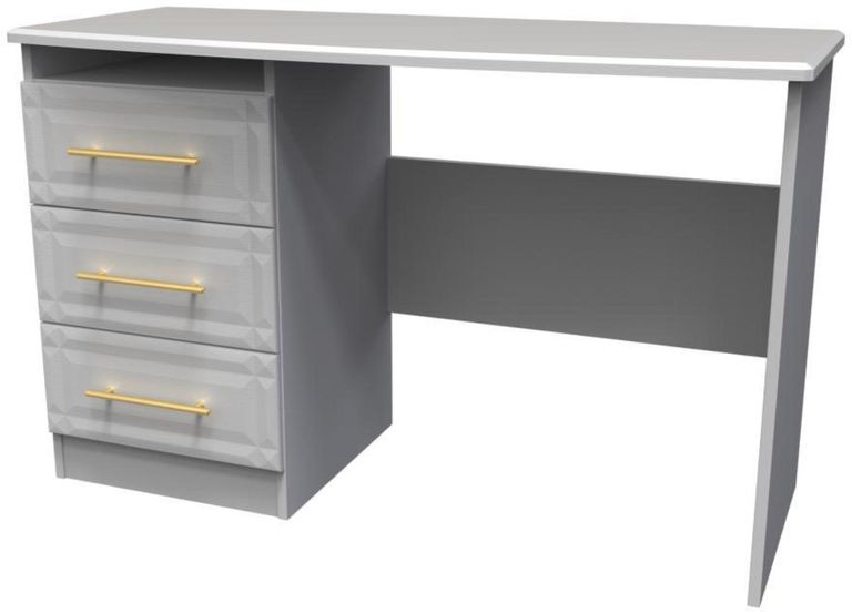 Faye Grey Ash 3 Drawer Desk
