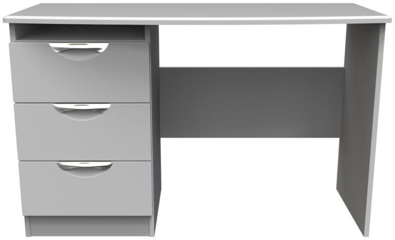 Flora Grey 3 Drawer Desk