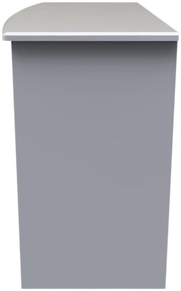 Flora Grey Ash 3 Drawer Desk