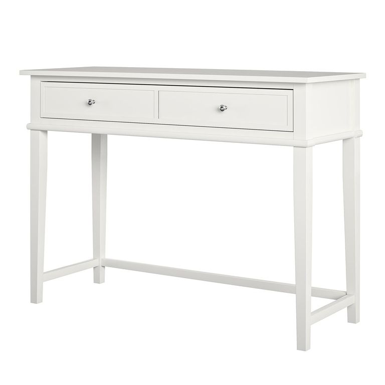 Francis 2 Drawer Writing Desk in White - 7919013COMUK