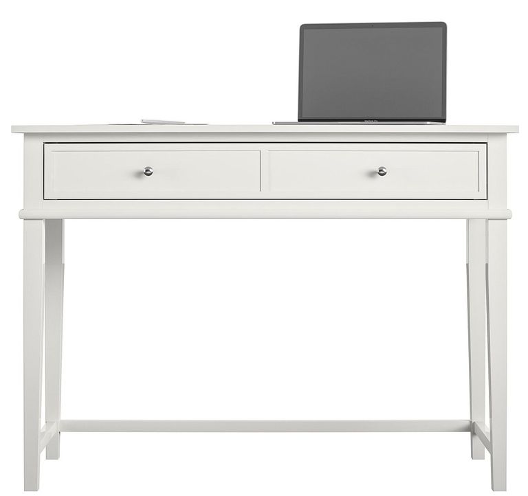 Francis 2 Drawer Writing Desk in White - 7919013COMUK