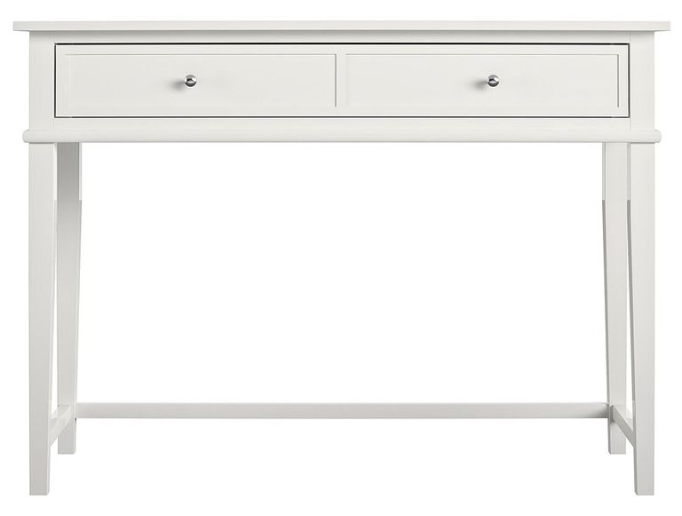 Francis 2 Drawer Writing Desk in White - 7919013COMUK