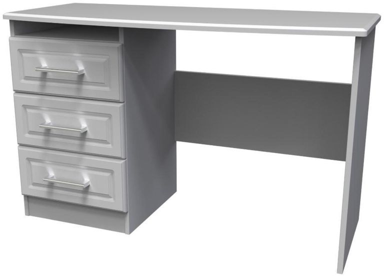Gina Grey 3 Drawer Desk