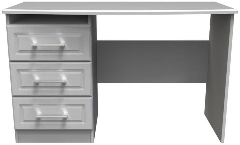 Gina Grey 3 Drawer Desk