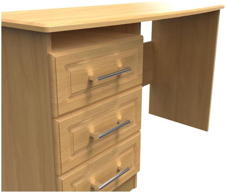 Gina Oak Effect 3 Drawer Desk