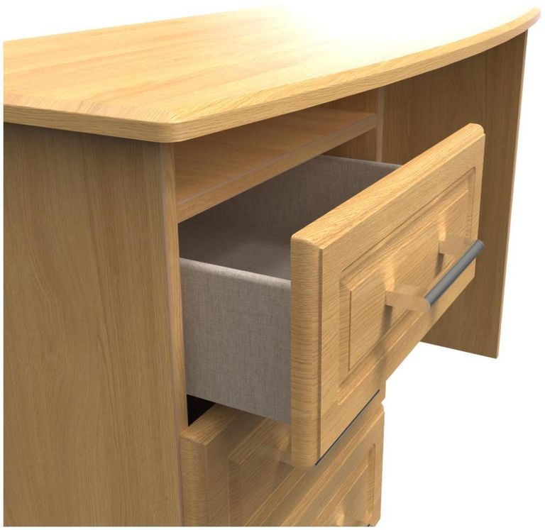 Gina Oak Effect 3 Drawer Desk