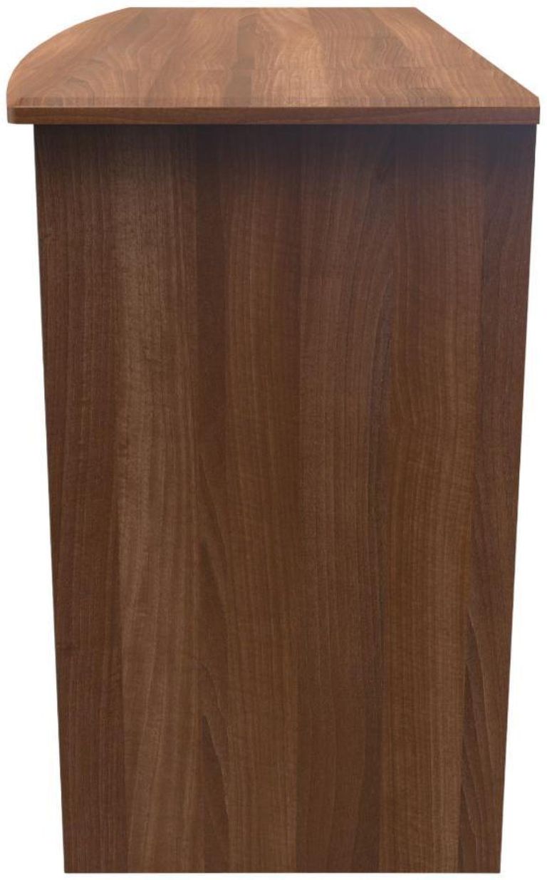 Gina Walnut Effect 3 Drawer Desk