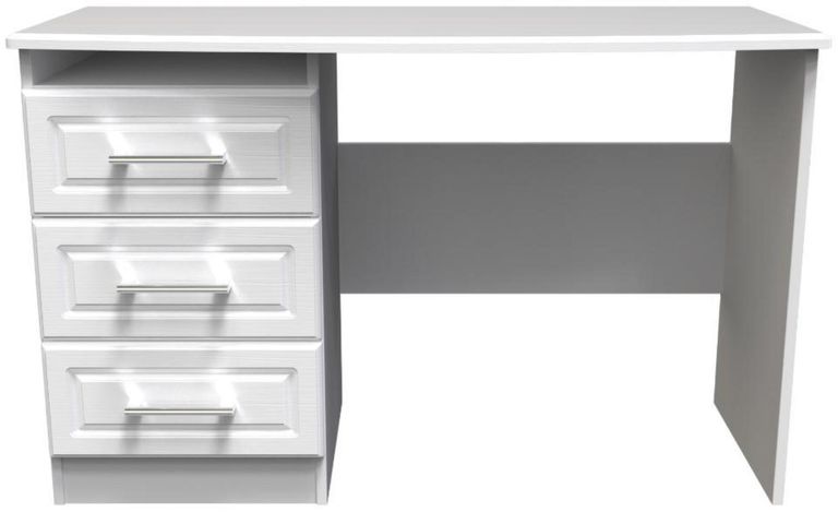 Gina White 3 Drawer Desk