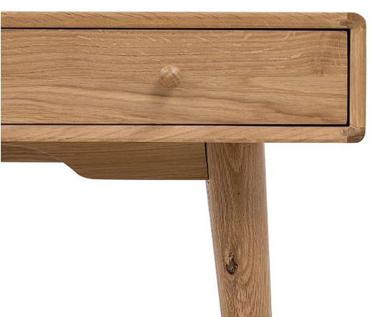 Jenson Oak Writing Desk - 1 Drawer
