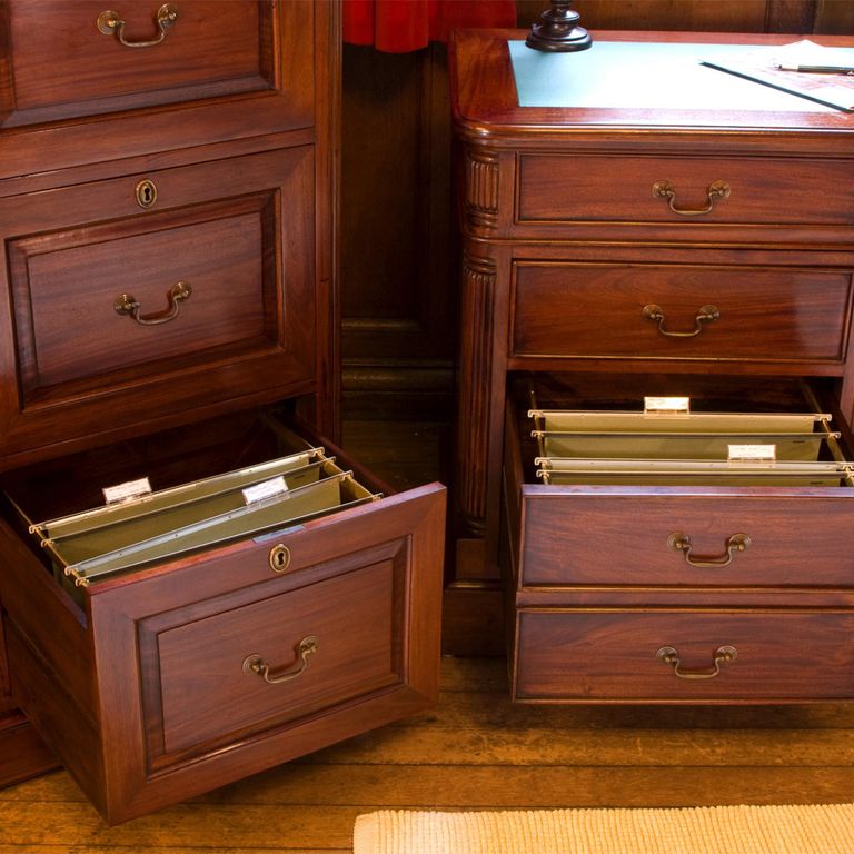 La Roque Computer Desk - 1 Door - 6 Drawer