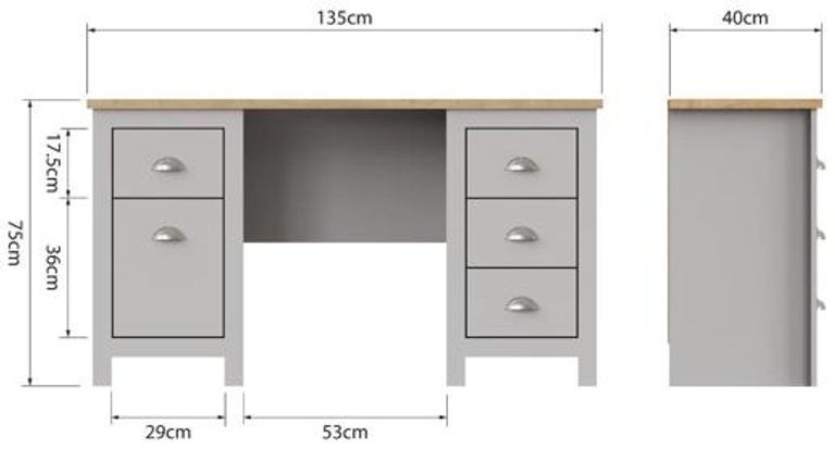 Lyman Study Desk - Variant Available