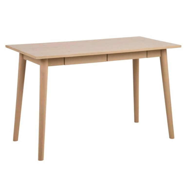 Marte Writing Desk - 2 Drawer - White Oak