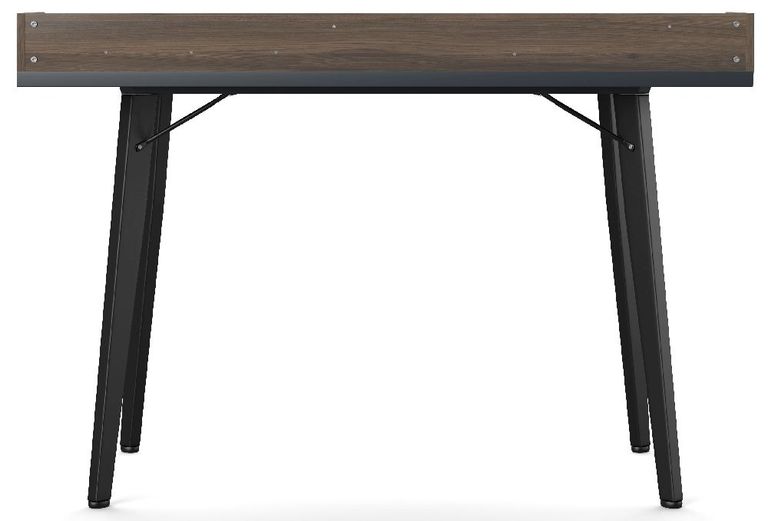 Mesa Charcoal Grey and Walnut Writing Desk - AW3615GRY