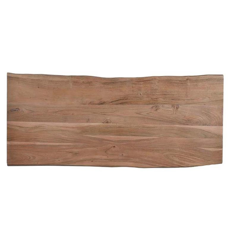 Monza Natural Acacia Wood - 3 Drawer Desk