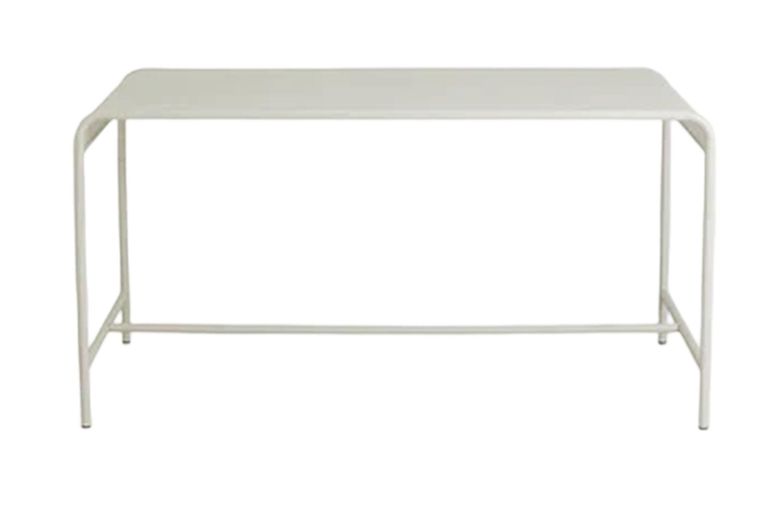 Brenta White Metal Writing Desk