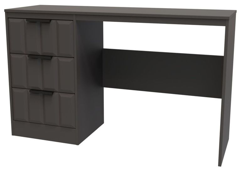 New York Graphite 3 Drawer Desk