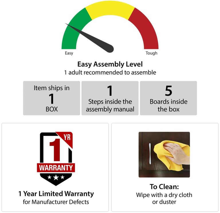 Nowata Brittany Walnut Home Office Study Desk - 4524801COMNUK