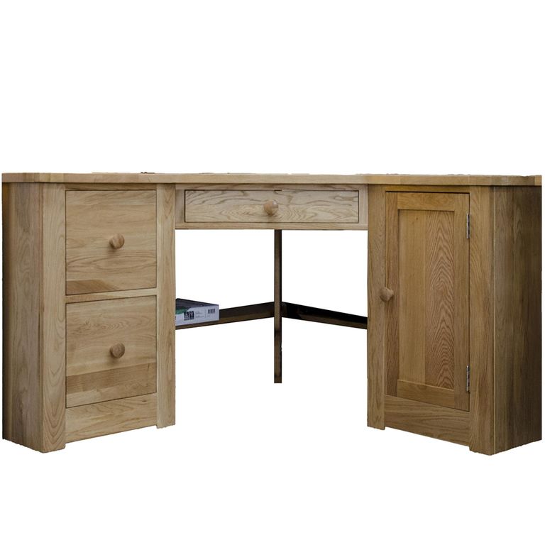 Torino Computer Desk - Corner - Oak