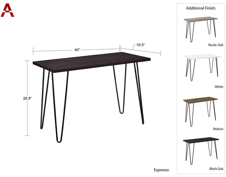 Obion Retro Desk in Walnut - 9851396COMUK