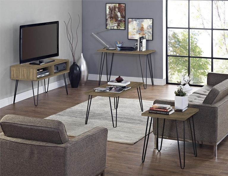 Obion Retro Desk in Walnut - 9851396COMUK