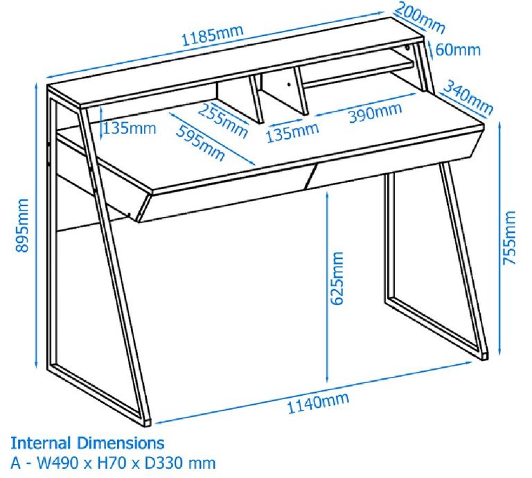 Salem Home Office Desk - AW3160
