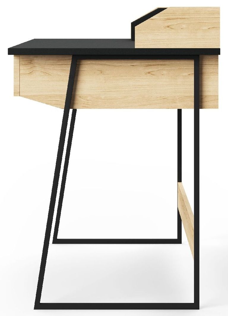 Salford Black and Oak Home Office Desk - AW3100
