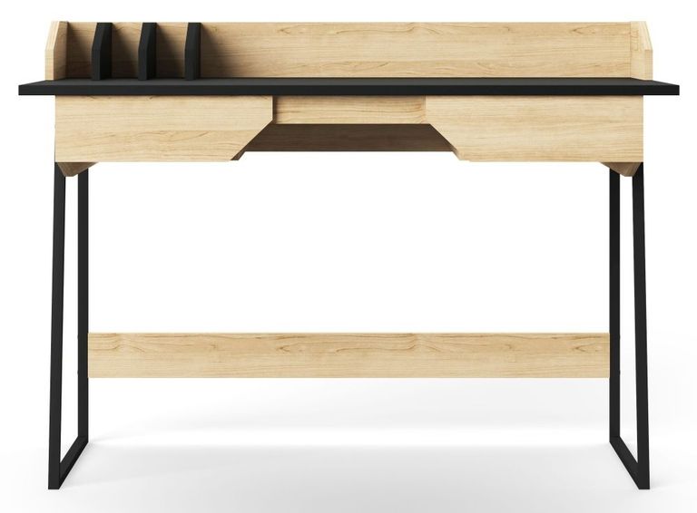 Salford Black and Oak Home Office Desk - AW3100
