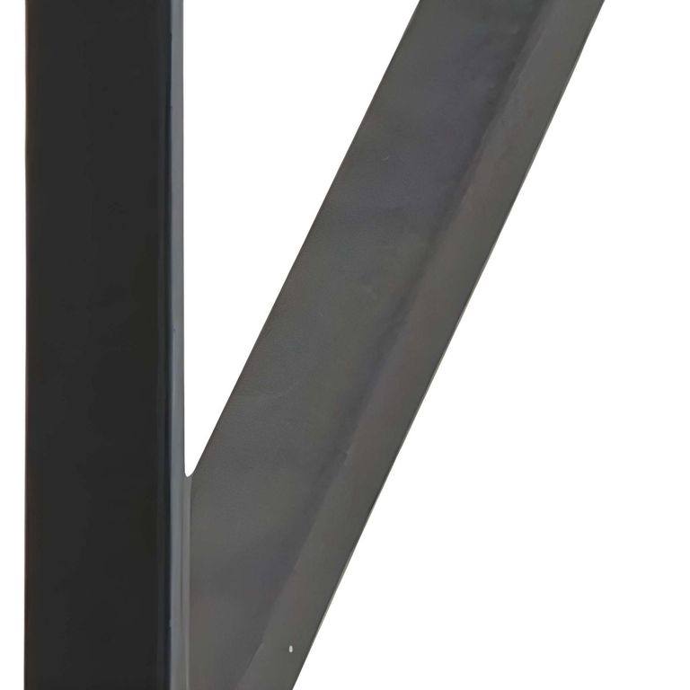 Seaford Office Desk - Oak and Black Metal