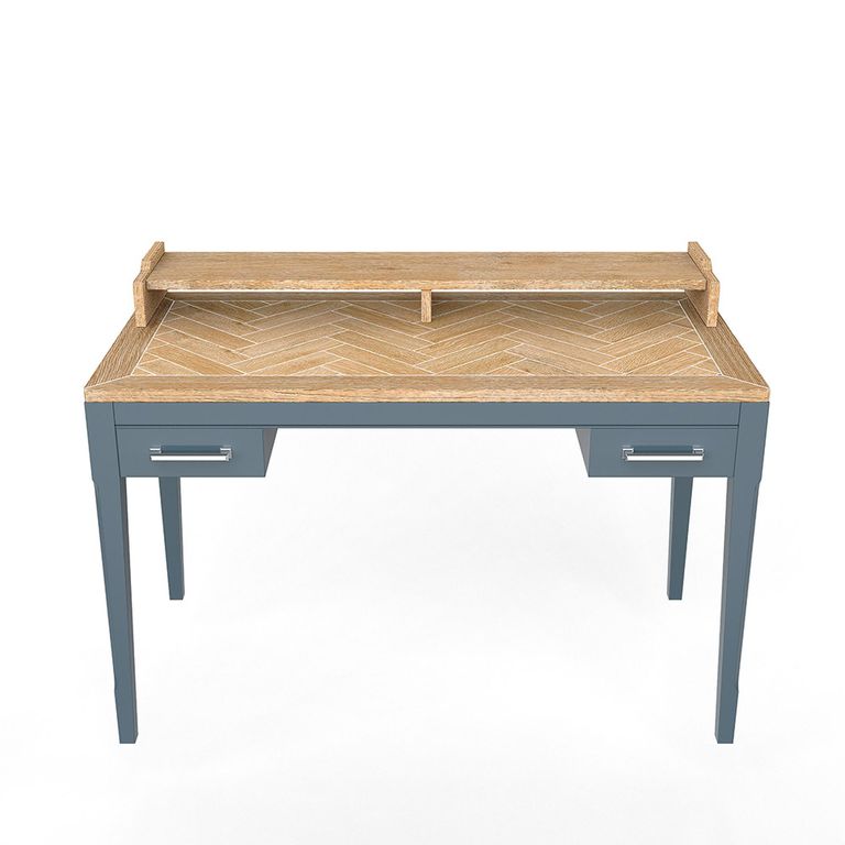 Signature Blue Desk - 2 Drawer