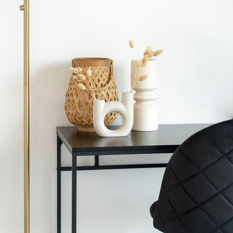 Vita Writing Desk - Black Melamine