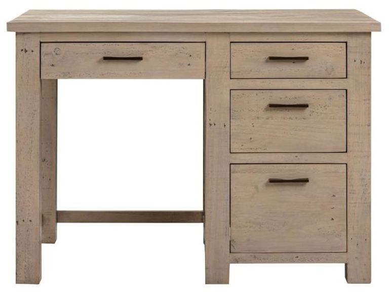 Washed Grey Reclaimed Pine Writing Desk