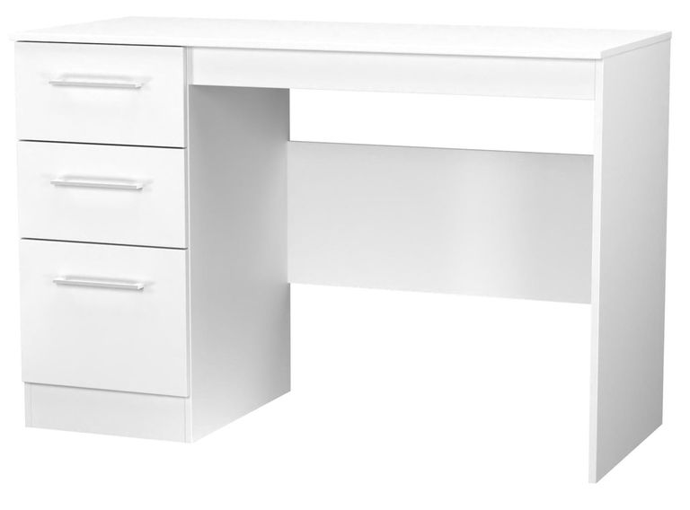 Worcester White 3 Drawer Desk