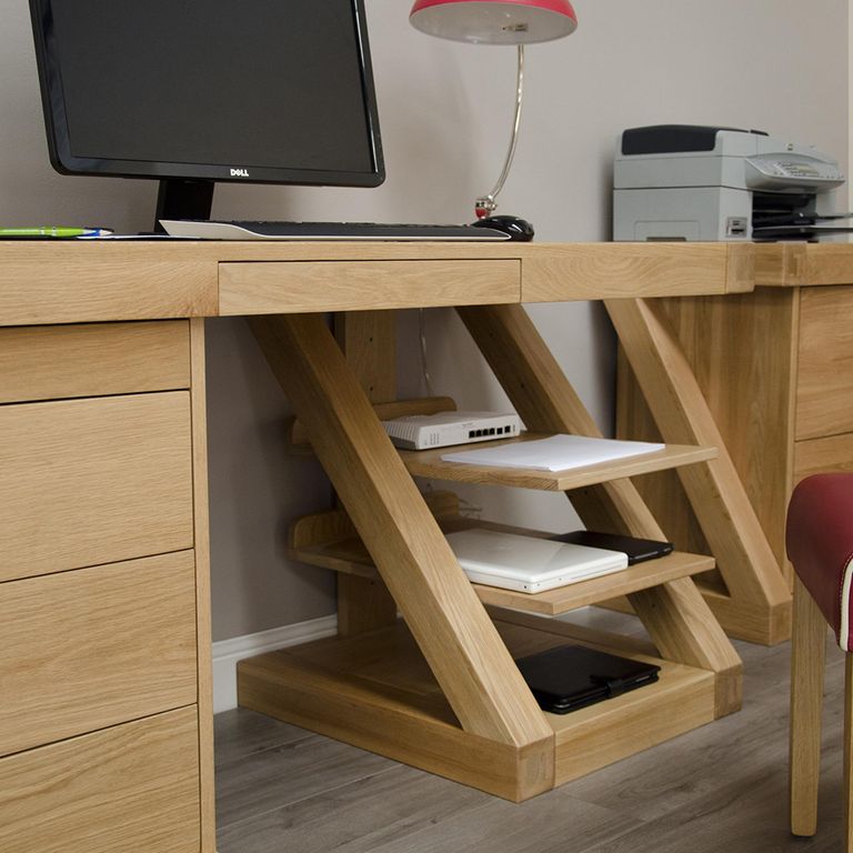 Z Designer Desk - Large - Oak
