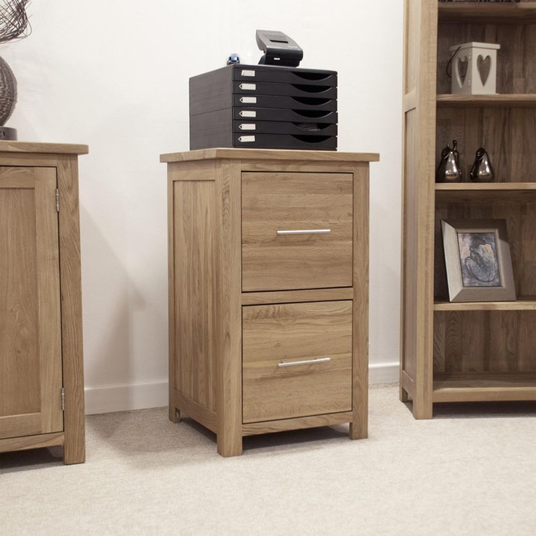 Opus Filing Cabinet - 2 Drawer - Oak
